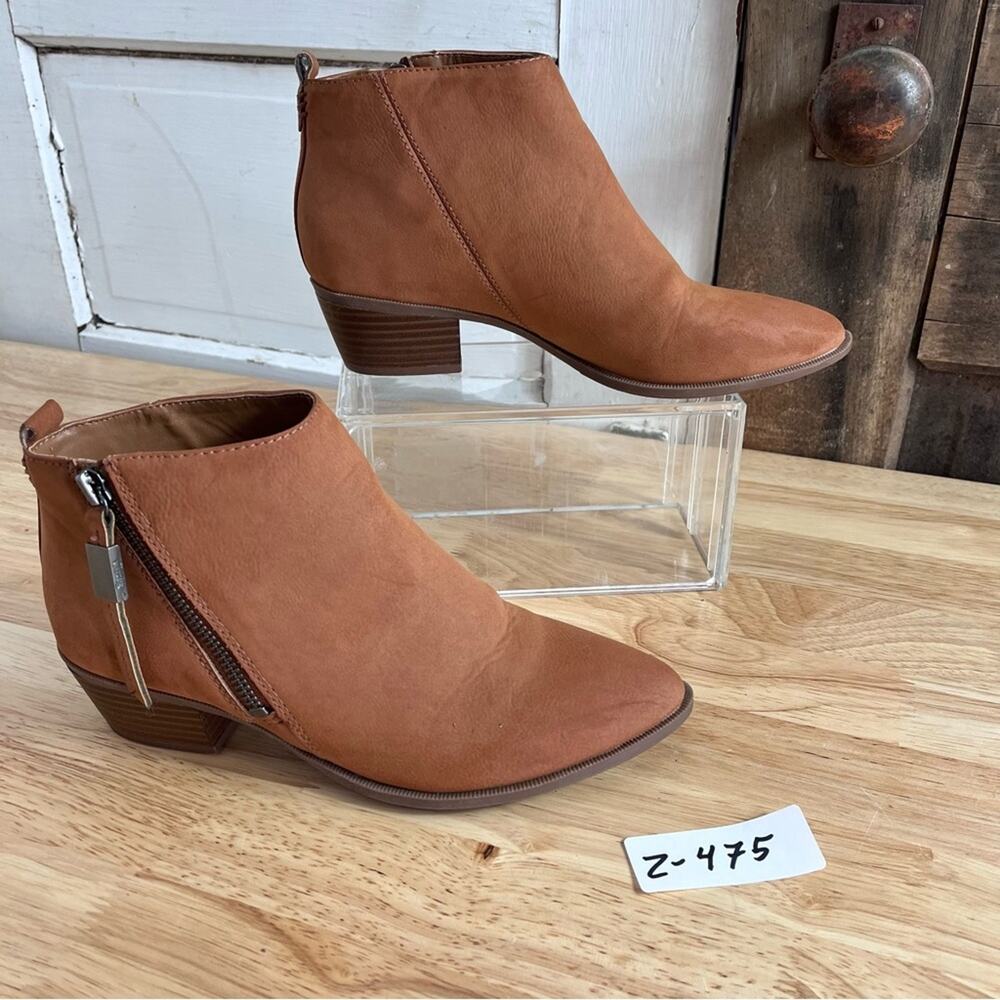Circus By Sam Edelman Boots Womens 6.5 Beige Side Zip Heidi Booties Ankle